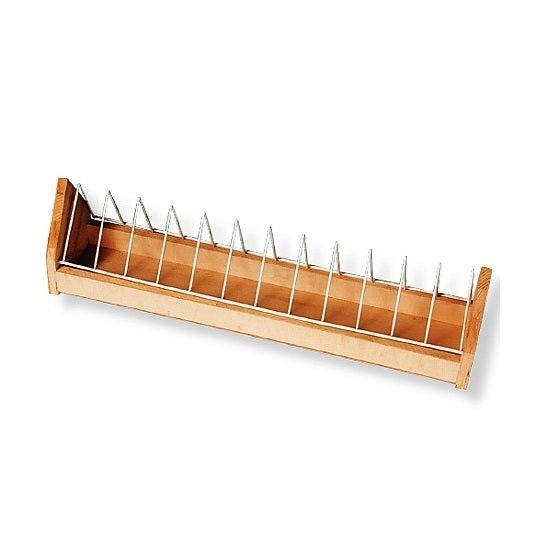 Open Top Trough Wooden Feeder for Birds